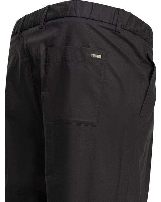 Herno Gray Casual Cotton Pants for men