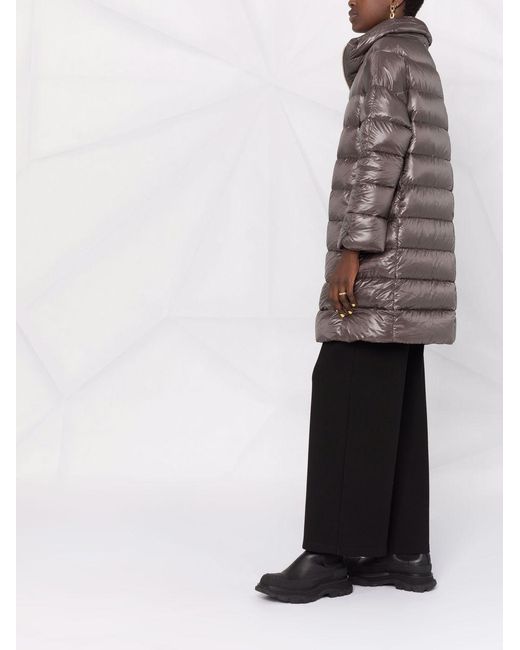 Herno Gray Matilde Midi Down Jacket