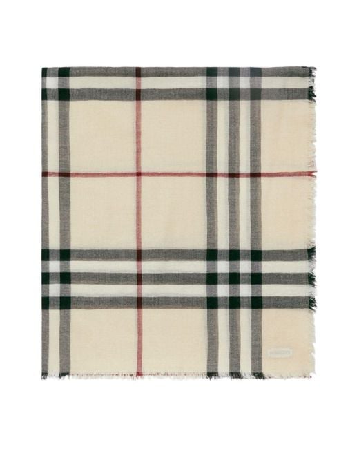Burberry Multicolor Check Motif Scarf