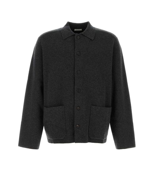 LeKasha Black Jacket With Front Pockets for men