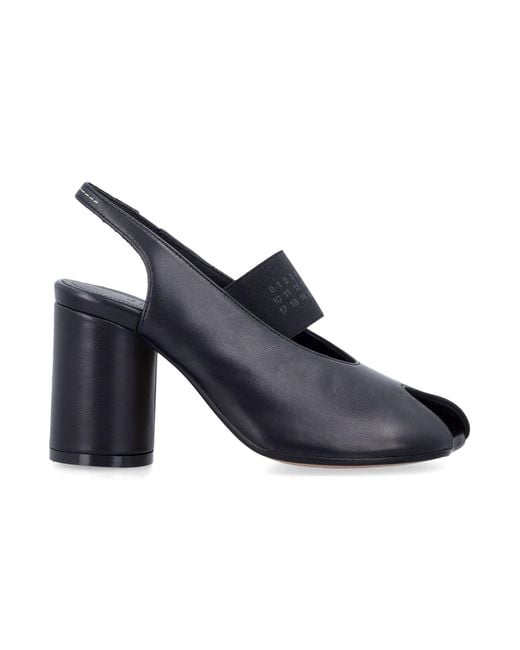 MM6 by Maison Margiela Blue Open-Toe Slingback Sandals