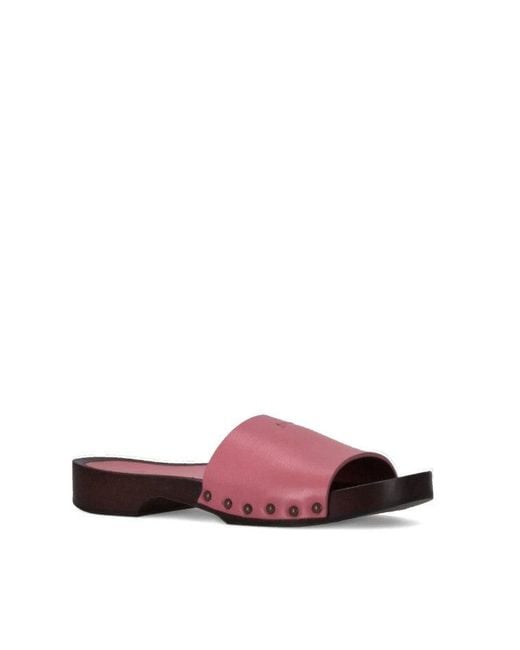 LA ROSE Multicolor Zoccoli Pelle