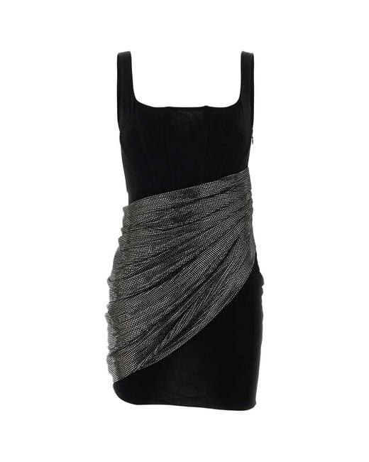 GIUSEPPE DI MORABITO Black Viscose Mini Dress