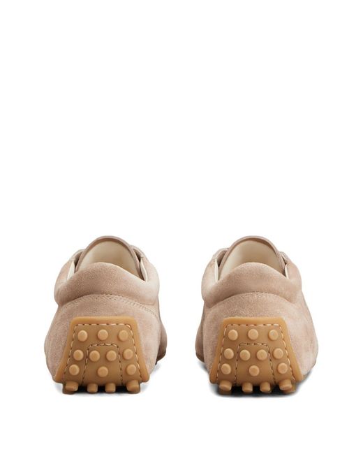 Tod's Pink Suede Leather Sneakers