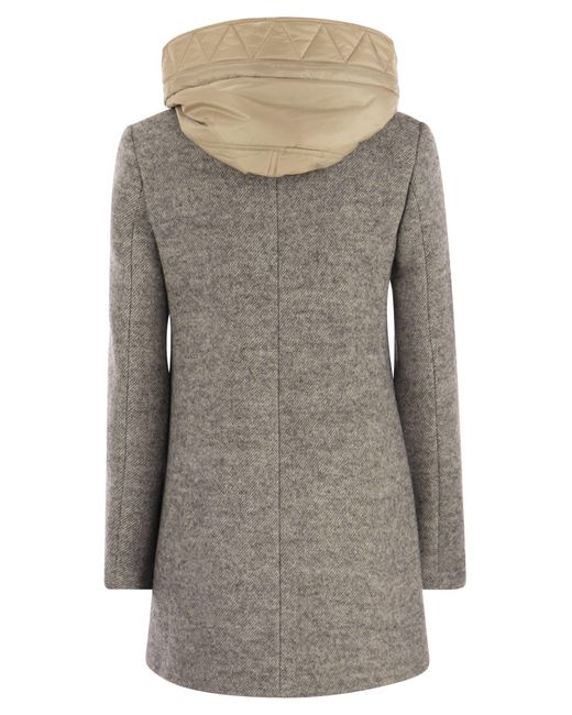 Fay Gray Toggle Wool Blend Coat With Hood