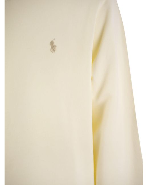 Polo Ralph Lauren Classic Fit Cotton Sweatshirt in Natural für Herren