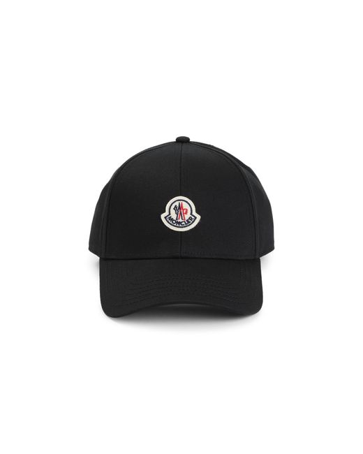 Moncler Logo Patch Cap in het Blue