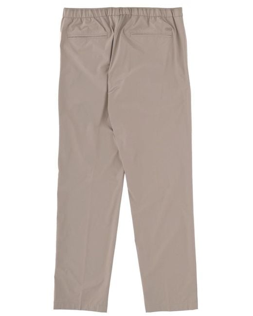 Herno Gray Pants With Logo for men