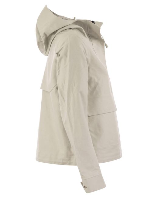 K-Way Gray Sarthe Hooded Jacket
