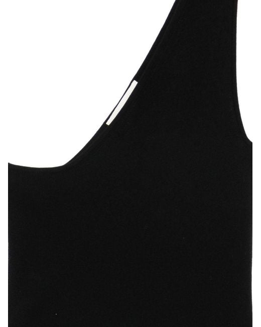 Lisa Yang Black Sorea Cotton And Cashmere Top