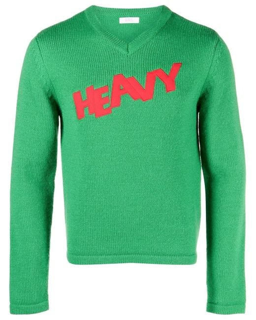 ERL Green Logo Sweater Knit