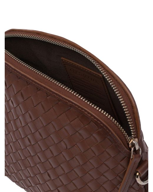 Dragon Diffusion Brown Chunky Fellini Pochette Interlaced Schulterbeutel 23 x16 x10 cm