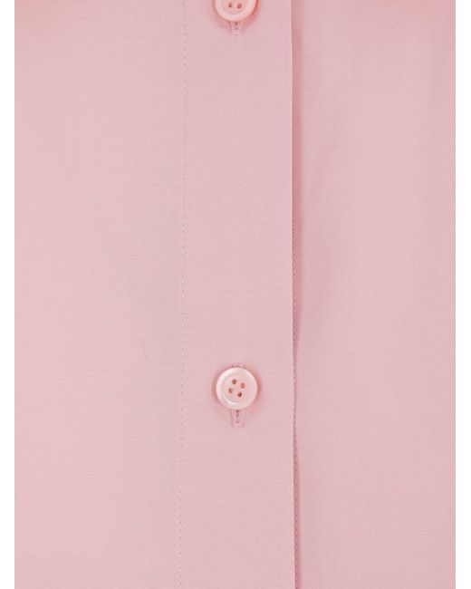Loewe Pink Poplin-Cotton Shirt