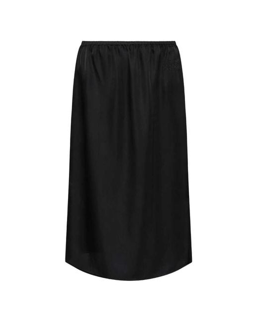 MM6 by Maison Margiela Black Midi Skirt