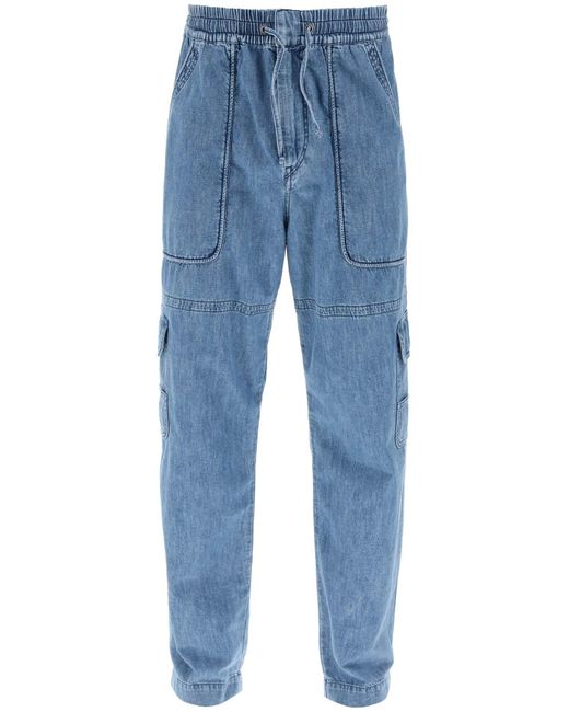 Isabel Marant Vanni Light Cargo Jeans in het Blue voor heren