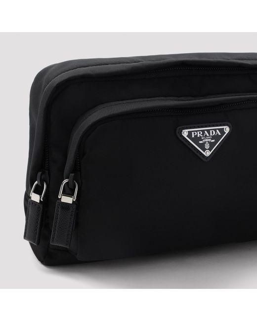 Re Nylon Pouch Prada de color Black
