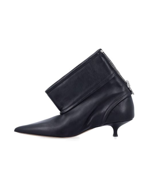 J.W. Anderson Blue JW Anderson flache Schuhe schwarz
