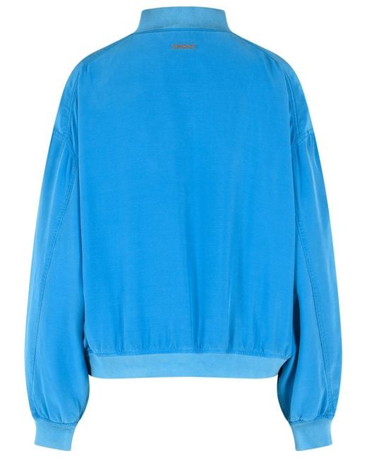 Versace Blue Blouson With Zip