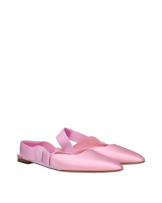 Ferragamo Pink Vania Sandals Satin