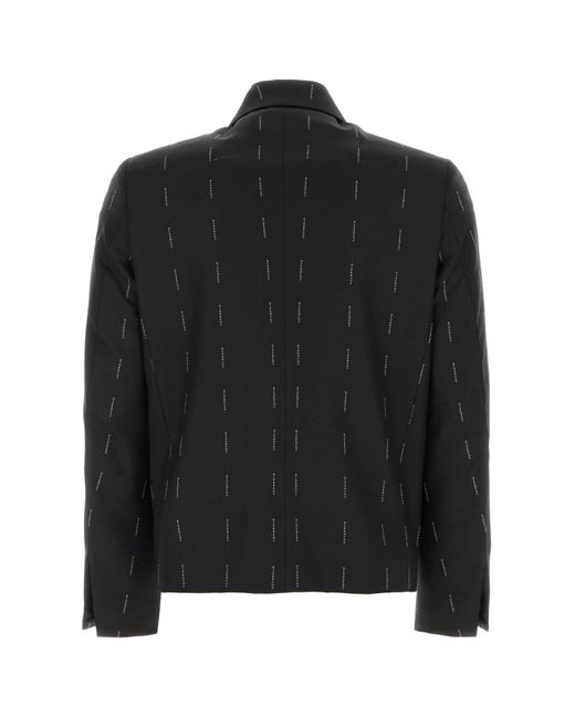 Givenchy Black Wool Zipped Jacket for men