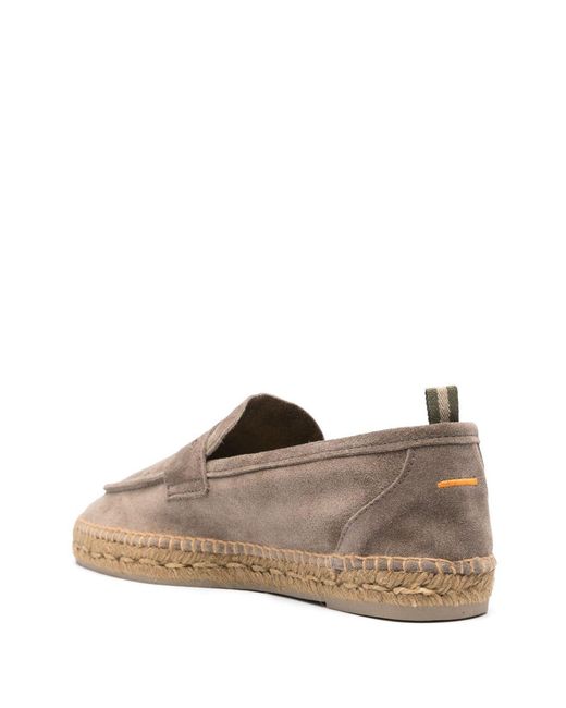 Castaner Brown Nacho Suede Leather Espadrilles