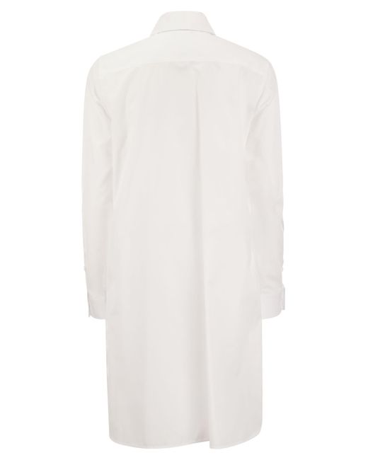 Juanita Poplin Cheise Dress di Max Mara in White
