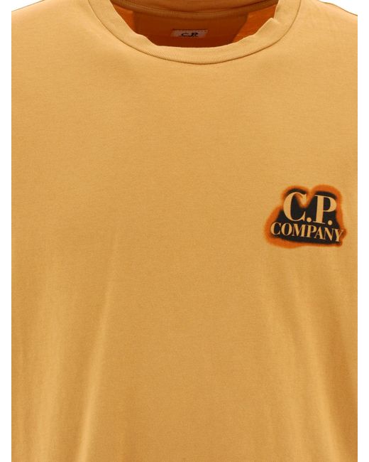 C P Company C.p. Bedrijf "british Sailor" T -shirt in het Yellow voor heren