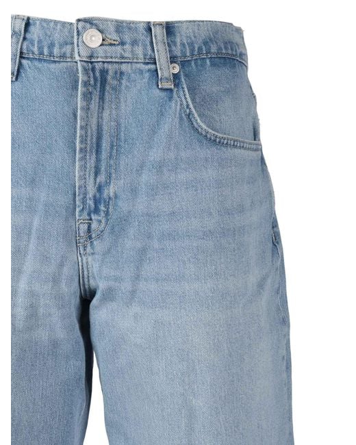 7 For All Mankind Blue Bonnie Curvilinear Seabreeze