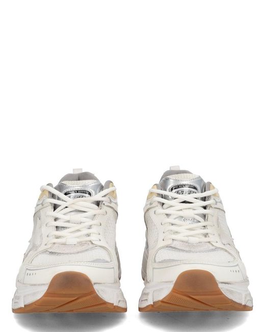 Golden Goose Deluxe Brand White Low-Top Running Sneakers