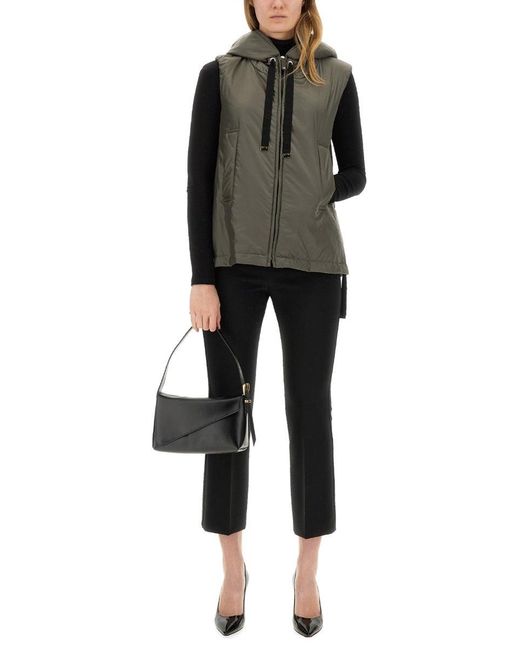 Max Mara Gray Waterproof Vest Greengo