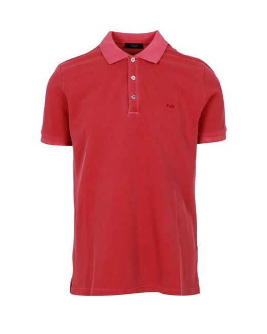 Fay Red T Shirts And Polos