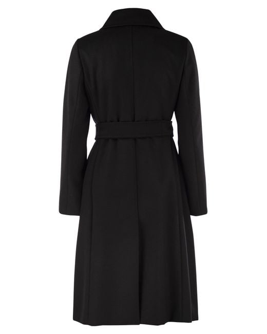 Max Mara Black Bcollag Wool Coat