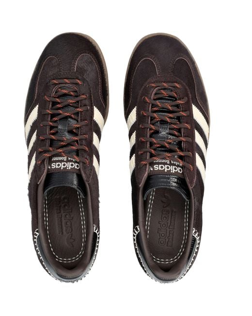 Adidas by Wales Bonner Black Gazelle-Inspired Leather Sneakers With Eva Midsole