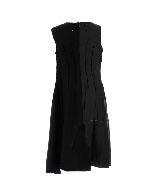 Maison Margiela Black Wool Dress