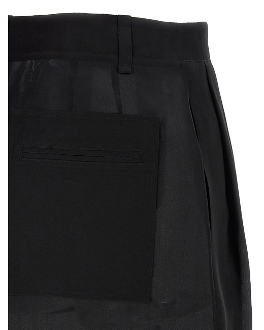 Khaite Black Lucian' Skirt