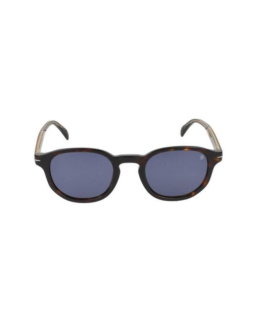 Occhiali Da Sole Db 1007/S 086 Havana /24/145 di David Beckham in Blue da Uomo