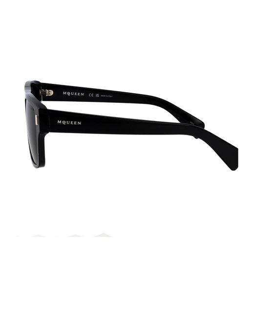McQueen Black Acetate Sunglasses
