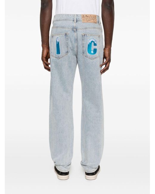 ICECREAM Crystal Running Dog Denim-Jeans in Gray für Herren