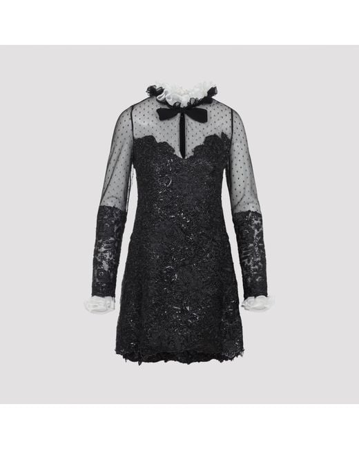 Giambattista Valli Black Mini Dress