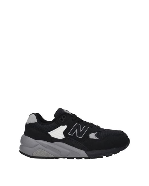 New Balance Sneakers 580 Donna Camoscio Nero/Argento in Black | Lyst UK