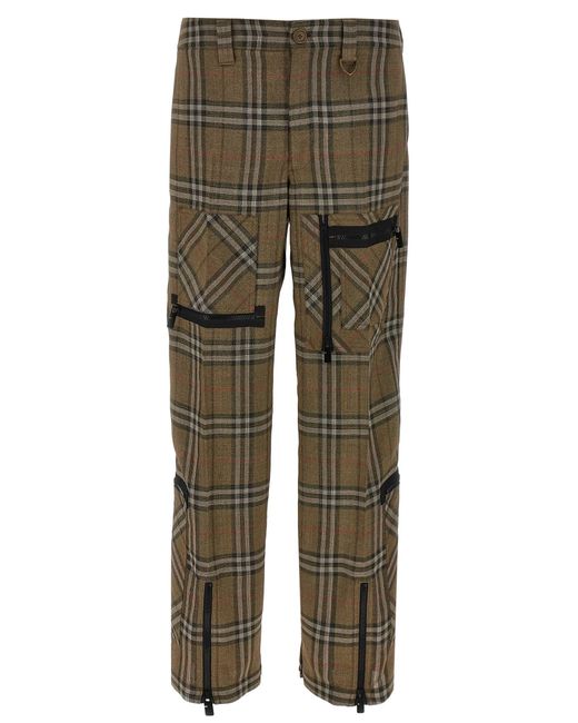 Burberry Check Broek in het Multicolor voor heren