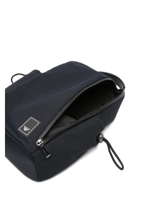 Emporio Armani Rucksack Mit Logo-Patch in Black für Herren