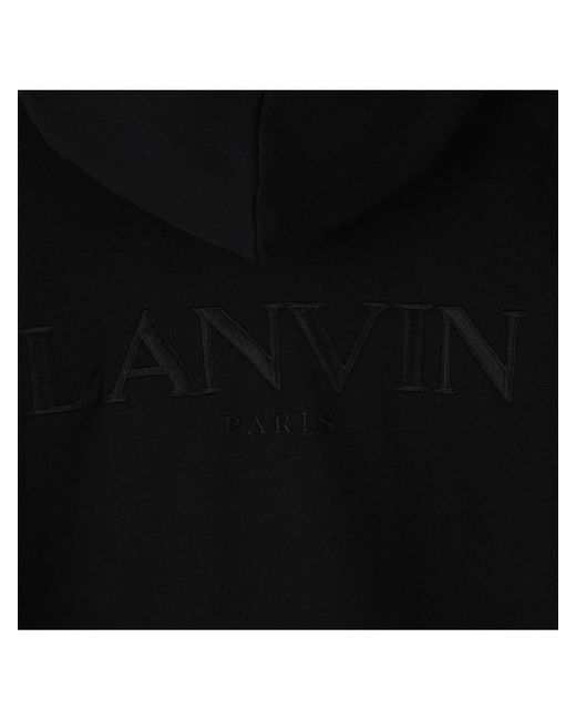 Lanvin Black Hooded Cardigan