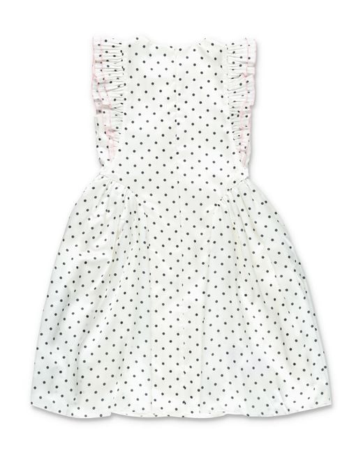 Self-Portrait White Chic Mini Dress For Girls