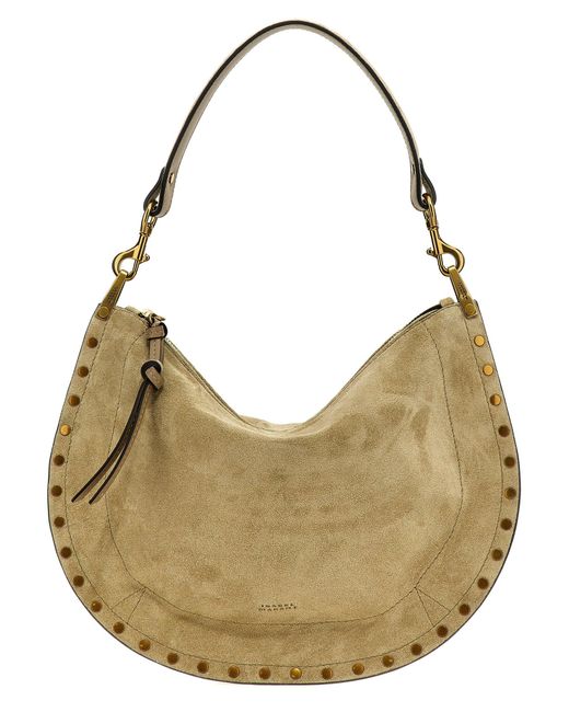 Isabel Marant Metallic Oskan Hobo Zipped Shoulder Bags