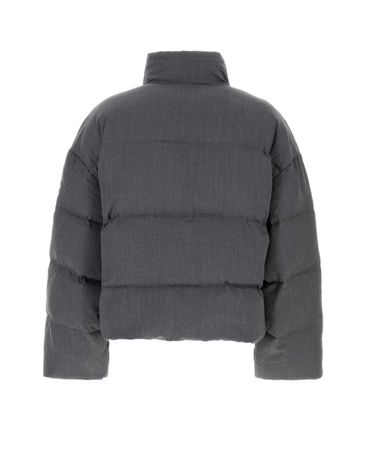 Entire studios Gray Dark Wool Down Jacket
