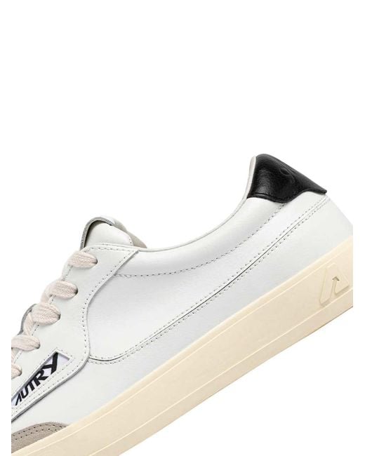 Autry White Windscape Low Leather Sneakers