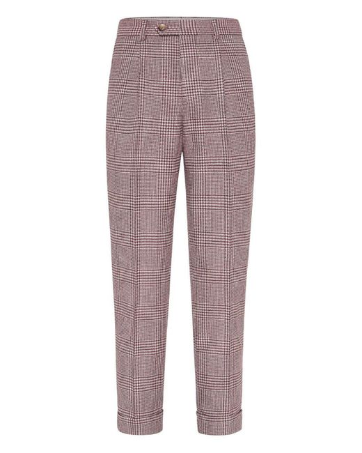 Brunello Cucinelli Purple Trousers for men