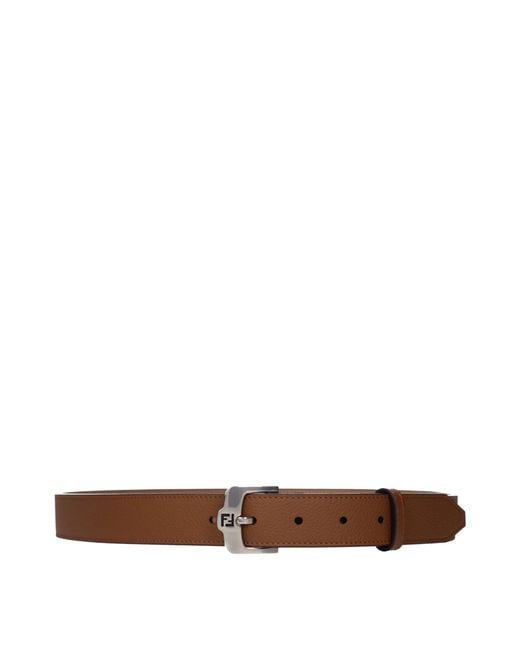 Fendi Brown Belt Leather