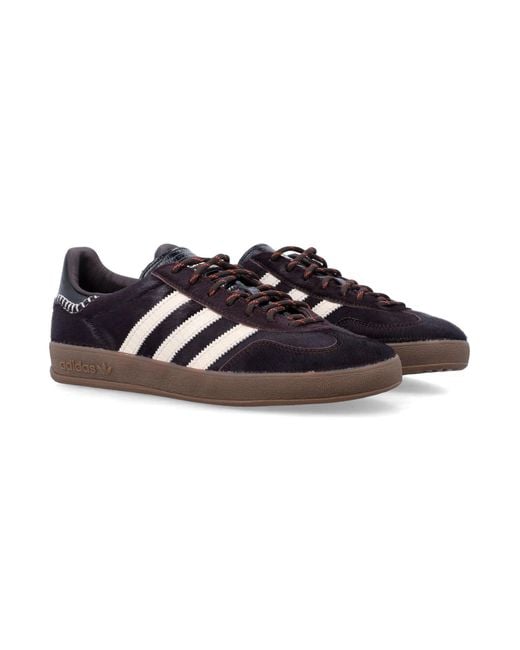 Adidas by Wales Bonner Black Gazelle-Inspired Leather Sneakers With Eva Midsole